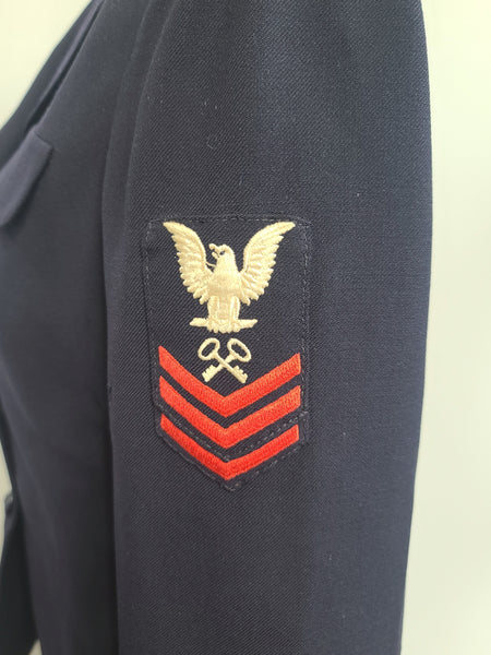 Navy WAVES Uniform Set: Jacket and Skirt <br> (B-34.5" W-24" H-33")