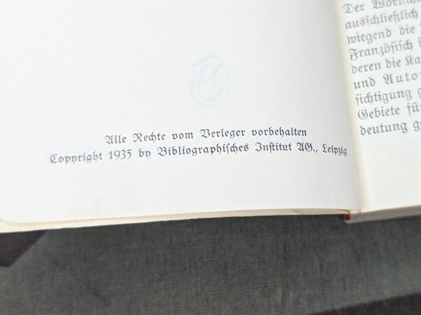 German French Dictionary and Phrase Book 1935