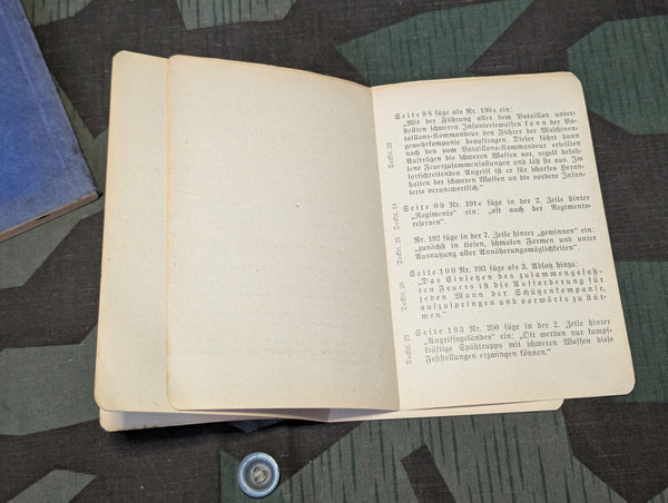 Ausbildungsvorschrift für die Infanterie 1940 Book H. Dv. 103/9 Heft 9