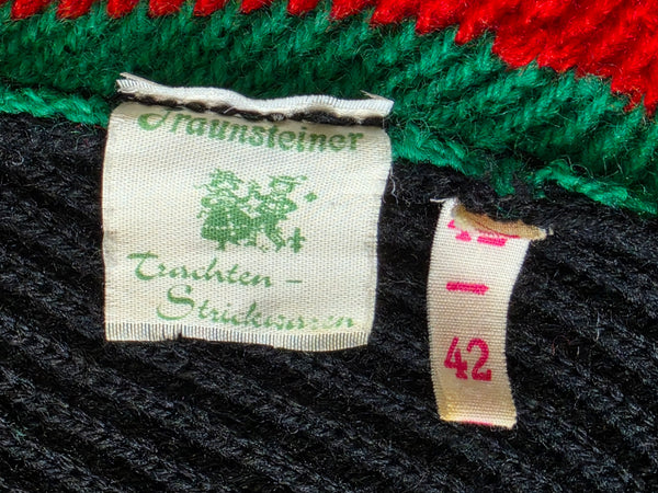 German Traditional Knit Cardigan Sweater (Same Style as BDM) Small/Medium