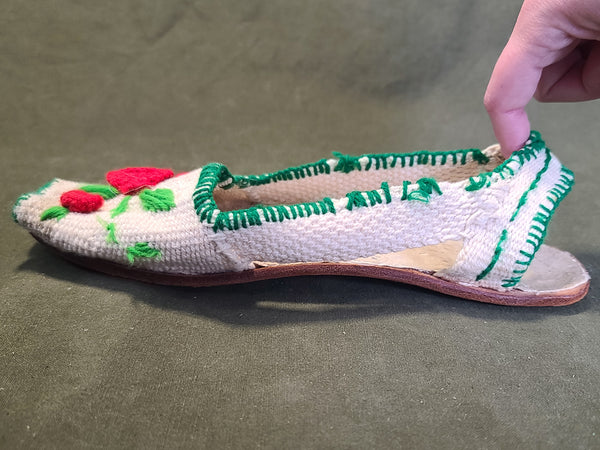 Manufacturas Cabrera Peep Toe Knit Sandals Venezuela