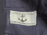 Navy WAVES Uniform Set: Jacket and Skirt <br> (B-34.5" W-24" H-33")