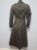 WAC Officer Uniform Jacket and Skirt <br> (B-32" W-26" H-35")