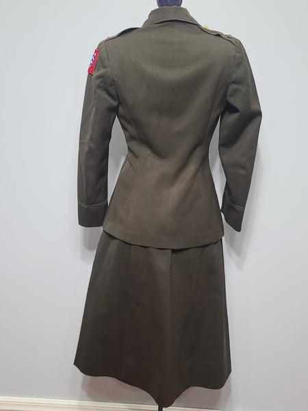 WAC Officer Uniform Jacket and Skirt <br> (B-32" W-26" H-35")