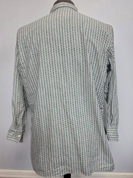 Green Print German Civilian Shirt (48" Chest)