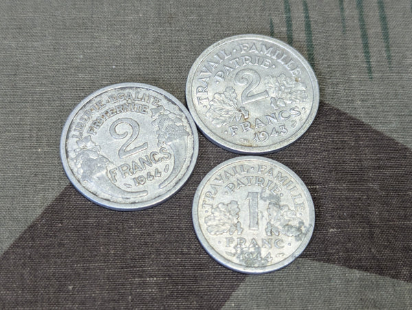 Lot of French Francs (3 Coins)