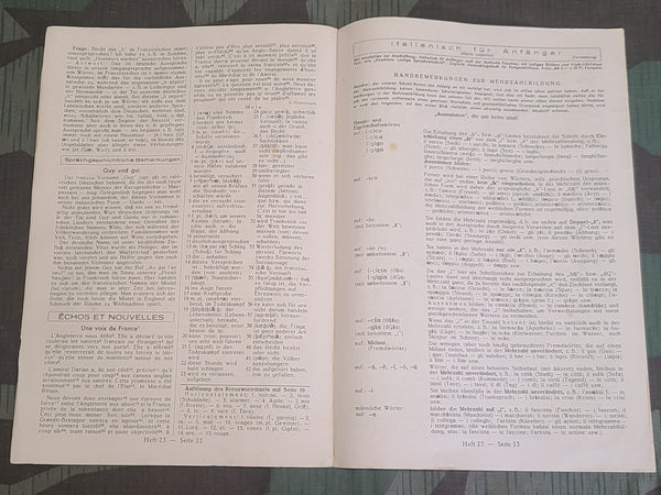 Paustians Lustige Sprachzeitschrift Funny Language Magazine Heft 23 15.8.1941