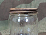 Deutscher Imker Glass Honey Jar Embossed Steel Lid