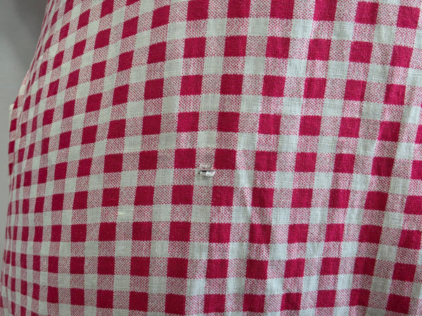 Red and White Gingham Dress <br> (B-41" W-32" H-40")