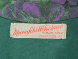 Green and Purple Dirndl <br> (B-40" W-34" H-50")
