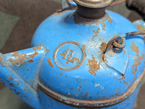 Blue Petroleum Can