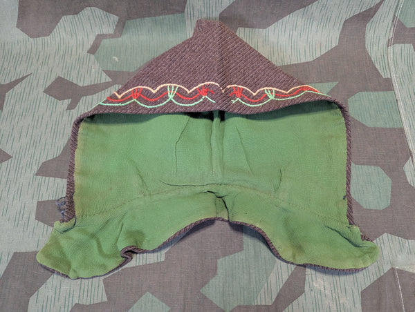 German Brown Winter Hood Hat