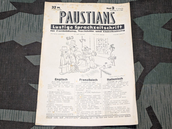 Paustians Lustige Sprachzeitschrift Funny Language Magazine Heft 2 15.1.1941