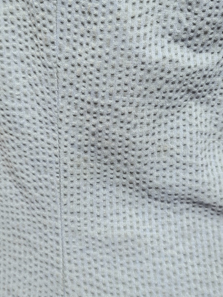 American Red Cross Blue Seersucker Dress and Hat <br> (B-42" W-36" H-41")