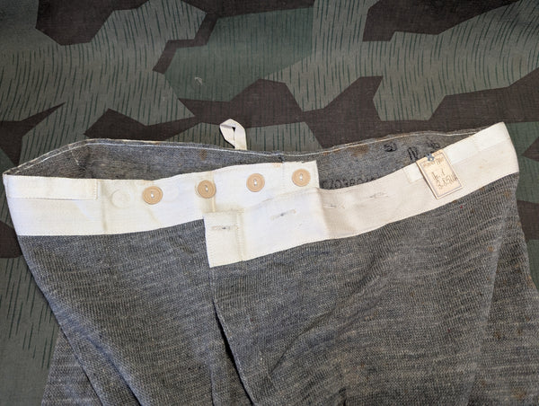 Unissued Wehrmacht Long Johns Underwear Size 1 (32"-36" Waist)