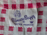 Red and White Gingham Dress <br> (B-41" W-32" H-40")