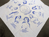 Reproduction Risqué Pinup Phrenology Kerchief Bandana