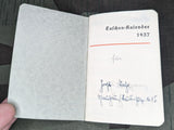 1937 Changed to 1941 Pocket Calendar