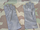 German Insulated Gray Leather Gloves 9 1/2