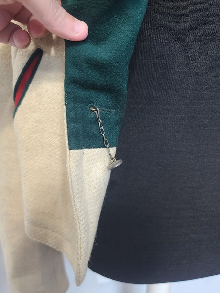 Off-White Trachten Jacket Edelweiss Buttons (40" Chest)