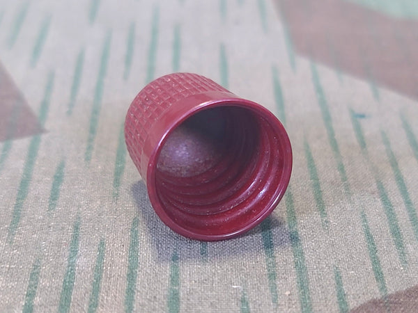 Red Bakelite Finger Hat Thimble