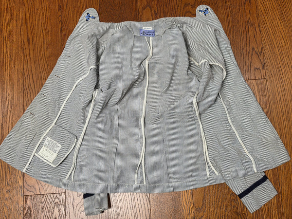 US Navy WAVES Supply Officer's Seersucker Jacket <br> (36" Bust)