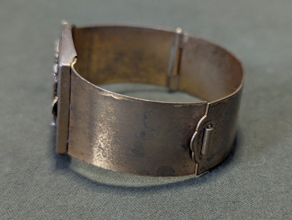 Army Sweetheart Locket Cuff Bracelet
