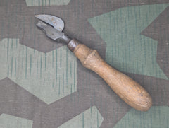 Original German Can Opener with Wood Handle