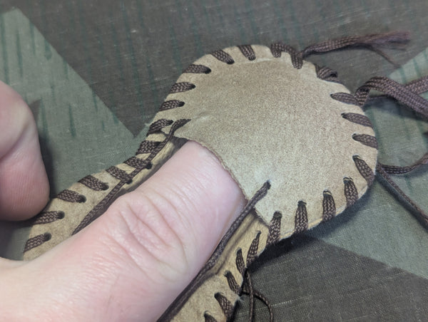 Small German Leather And Rayon Coin Purse