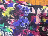 Purple Flower Print Dress <br> (B-48" W-40" H-49")