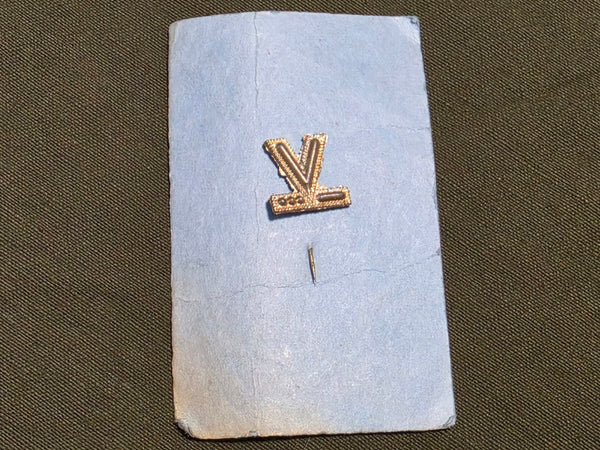 V for Victory Morse Code Stick Pin