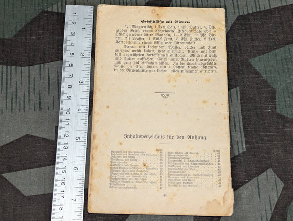 WWI Kriegskochbuch War Cook Book Saxony