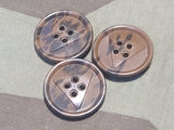 Brown Buttons 13mm (Lot of 10)