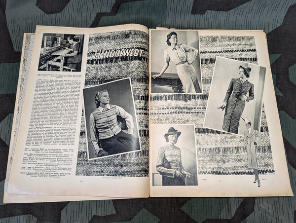 Frauen Fleiss Women's Knitting Pattern Magazine Heft 7 1938/39