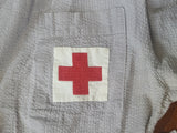 American Red Cross Gray Lady Seersucker Uniform Dress and Hat <br> (B-36" W-28" H-36")
