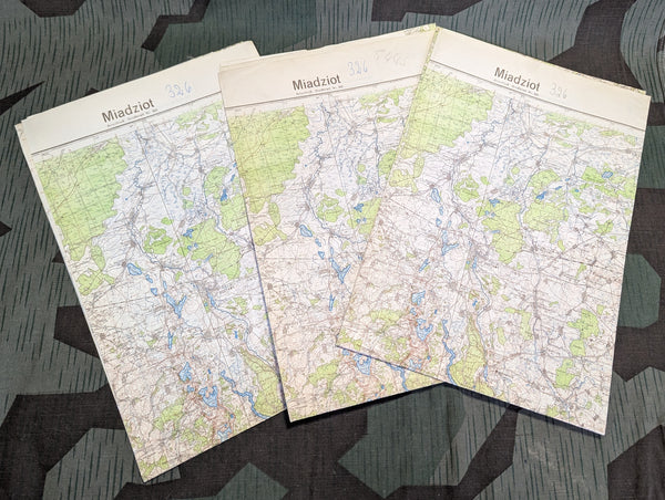 Late War Berlin Spandau Wehrmacht Map (Reprinted on Miadziot Map)