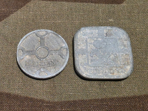 Lot of 4 Netherlands Coins (1941 & 1942)