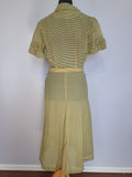 Lightweight Yellow Stripe Dress <br> (B-40" W-28" H-40")