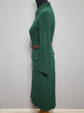 Green Knit Top and Skirt Set <br> (B-36" W-26" H-36")