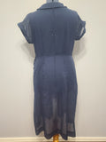 Dark Blue Lightweight Dress <br> (B-42" W-34" H-45")