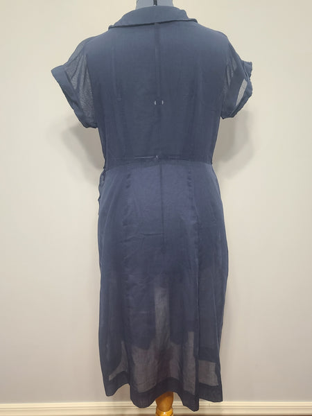Dark Blue Lightweight Dress <br> (B-42" W-34" H-45")