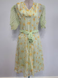 1920s Crepe Flapper Dress XXS <br> (31" Bust)