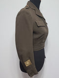 Women's Ike Jacket Red Lining Theater Made 9th Air Force (B-36" W-27")