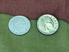 Two Italy 20 Centesimi Coins (1940 & 1942)