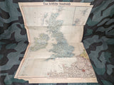 1941 British Islands and Northern France Map (Kriegshäfen u. Festungen)