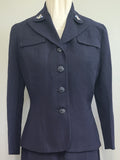 Navy WAVES Uniform: Jacket and Skirt <br> (B-38" W-31" H-42")