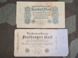 1922 Mark Reichsbanknote Lot of 5 Different Denominations