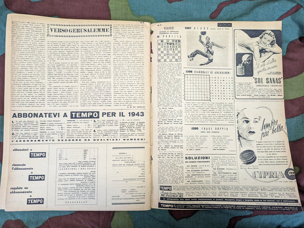28 Jan-4 Feb 1943 Italian Tempo Magazine