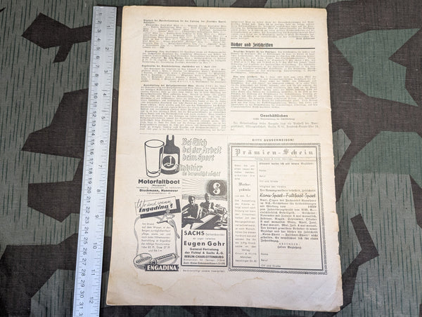 Canoe Sport Magazine 3 Juni 1939 Heft 14