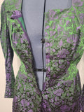 Green and Purple Dirndl <br> (B-40" W-34" H-50")